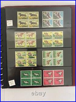 Large Foreign Stamp Collection, 19 Pages of Stamps, Sets, Blocks, All Mint, New