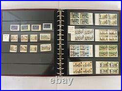 Large Foreign Stamp Collection, 19 Pages of Stamps, Sets, Blocks, All Mint, New
