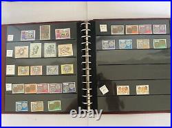 Large Foreign Stamp Collection, 19 Pages of Stamps, Sets, Blocks, All Mint, New