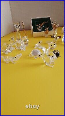 Large Lot Swarovski and Iris Arc Crystal Figurines