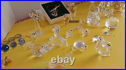 Large Lot Swarovski and Iris Arc Crystal Figurines