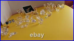 Large Lot Swarovski and Iris Arc Crystal Figurines