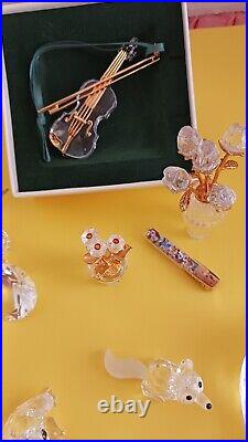 Large Lot Swarovski and Iris Arc Crystal Figurines