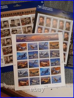 Large Us Stamp Collection All Pictured Fv$180+