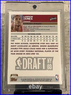 Lebron James 2003-04 Topps Collection #221 RC Rookie? All Time Scorer? INVEST