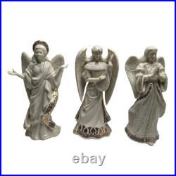 Lenox China Jewels Figurine Lot Angel of Peace Love Light Harmony Nativity Kings