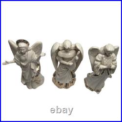 Lenox China Jewels Figurine Lot Angel of Peace Love Light Harmony Nativity Kings