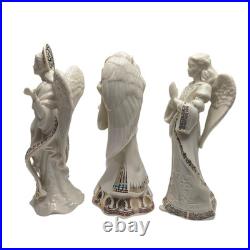 Lenox China Jewels Figurine Lot Angel of Peace Love Light Harmony Nativity Kings