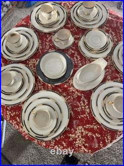 Lenox Presidential Collection China Lot 42 Pieces Blue Gold USA Made