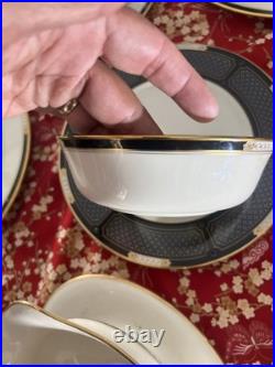 Lenox Presidential Collection China Lot 42 Pieces Blue Gold USA Made