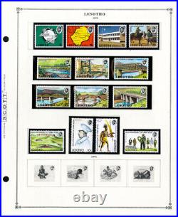 Lesotho Nearly All Mint Clean Useful 1940s to 1980s Stamp Collection
