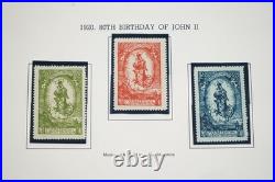 Liechtenstein 1917-1959 Collection Of 160 Stamps All In Minkus Album