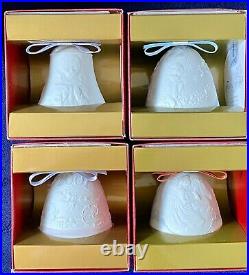 Lladro Christmas Bell & Ball Ornaments Huge Lot (16) with boxes, all NEW 1999-2006