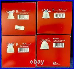 Lladro Christmas Bell & Ball Ornaments Huge Lot (16) with boxes, all NEW 1999-2006