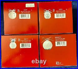 Lladro Christmas Bell & Ball Ornaments Huge Lot (16) with boxes, all NEW 1999-2006