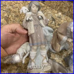 Lladro Nativity Lot Of 8 & Boxes King Melchior Gaspar Balthasar Donkey Shepherd