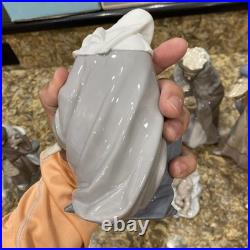 Lladro Nativity Lot Of 8 & Boxes King Melchior Gaspar Balthasar Donkey Shepherd