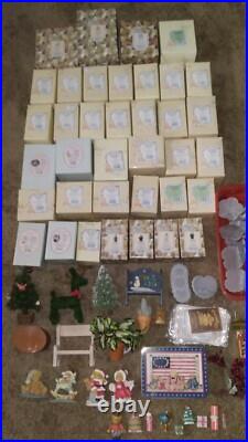Lot (41) Cherished Teddies with Boxes & Bonus Accessories READ