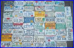 Lot ALL 50 US states EMBOSSED MOTORCYCLE License plates +Canadian bonus