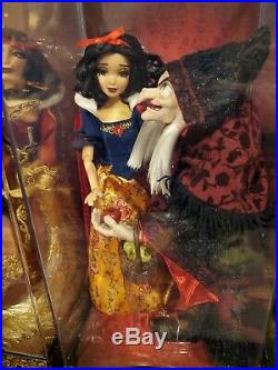 Lot ALL 5 Sets Disney Fairytale Designer Good & Evil Collection Dolls New