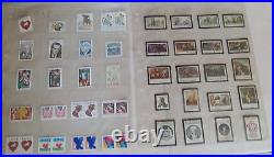 Lot -Hundreds NOS Collectible US Single Stamps & some sheets. All MNH $235 FV