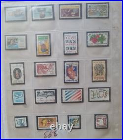Lot -Hundreds NOS Collectible US Single Stamps & some sheets. All MNH $235 FV