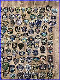 Lot Of 158 Police Sheriffs Department Patches ALL DIFFERENT Law Enforcement Cop