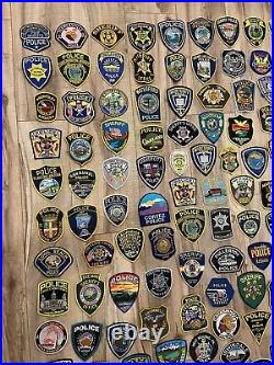 Lot Of 158 Police Sheriffs Department Patches ALL DIFFERENT Law Enforcement Cop