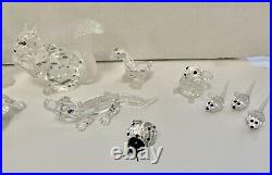 Lot Of 17 Swarovski Crystal Animal Figurines All With Original Boxes