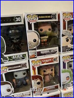 Lot Of 18 New Sealed Funko Pop Figures ALL HORROR MOVIES Pinhead Freddy Jason