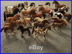 Lot Of 19 Horses Schleich Safari, Inc Figures all different colors assorted
