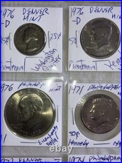 Lot Of 20-INSTANT COIN COLLECTION Franklin Silver Halves, Bicentennial Etc