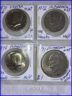 Lot Of 20-INSTANT COIN COLLECTION Franklin Silver Halves, Bicentennial Etc