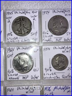 Lot Of 20-INSTANT COIN COLLECTION. SILVER, WW 2, Bicentennial South Dakota Cent Lot Of 20-INSTANT COIN COLLECTION. SILVER, WW 2, Bicentennial South Dakota Cent