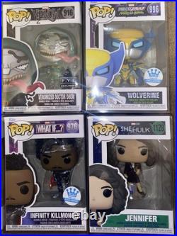 Lot Of 24 Marvel Funko Pops All Mint Condition Exclusive, Limited Edition, Chase