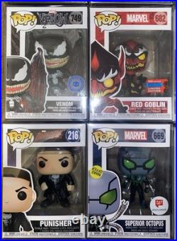 Lot Of 24 Marvel Funko Pops All Mint Condition Exclusive, Limited Edition, Chase