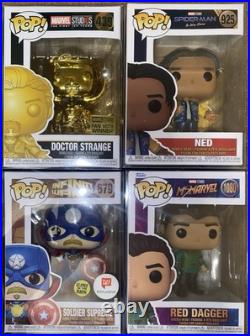 Lot Of 24 Marvel Funko Pops All Mint Condition Exclusive, Limited Edition, Chase