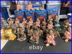 Lot Of (32) Doug's Animation Collectable Figurine's Golfer/Lion/Bear/Granny Etc