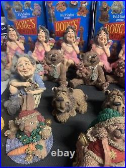 Lot Of (32) Doug's Animation Collectable Figurine's Golfer/Lion/Bear/Granny Etc