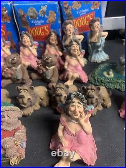 Lot Of (32) Doug's Animation Collectable Figurine's Golfer/Lion/Bear/Granny Etc
