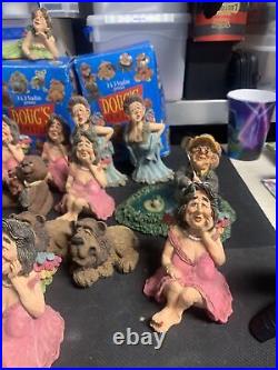 Lot Of (32) Doug's Animation Collectable Figurine's Golfer/Lion/Bear/Granny Etc