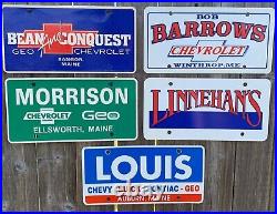 Lot Of 6 Maine Dealership License Plates. All Different