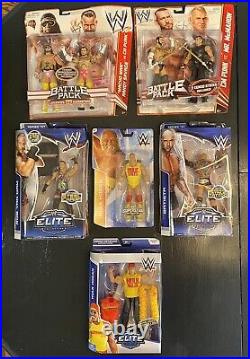 Lot Of 8 WWE Elite Collection Figures, Battle Packs Read