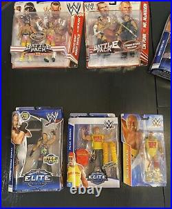 Lot Of 8 WWE Elite Collection Figures, Battle Packs Read