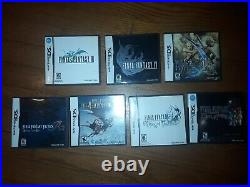 Lot Of All 7 Final Fantasy Nintendo Ds Games Cib Authentic Collection Excellent
