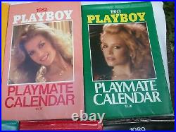 Lot Of Eleven (11) Playboy Wall Calendars. 1979-89 All With Mailing Envelopes