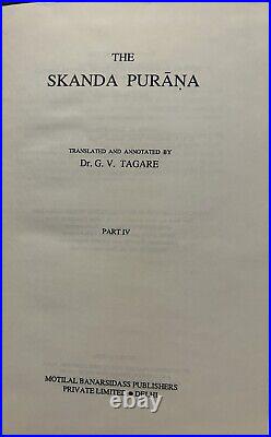 Lot Of The Skanda Purana Vols 49-61 All First Editions 13 Books Total