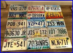 Lot Of all 50 USA license plates except XICHIGAN replaced with extra OHIO plate