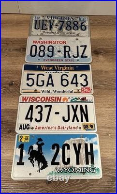 Lot Of all 50 USA license plates except XICHIGAN replaced with extra OHIO plate