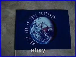 Lot of 100 Earth Flags with sticks We're All In This Together Earth Day 4/22